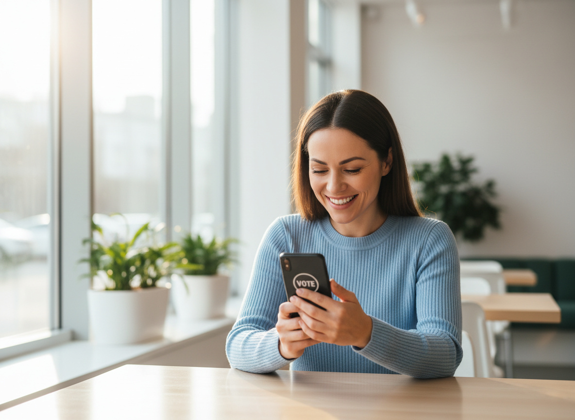 Preview of the VoteCast.io voting experience